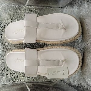 Joie | NIB 'Nacho' Bohemian Summer Cream Thong Sandal